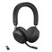 Jabra Evolve2 75 PC Wireless Headset with 8-Microphone Technology - Dual Foam Stereo Headphones with Advanced Active Noise Cancelling, USB-A Bluetooth Adapter and MS Teams-Compatibility - Black