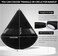 Pimoys Powder Puffs, 6 Pack Triangle Makeup Puff, Black
