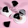 Pimoys Powder Puffs, 6 Pack Triangle Makeup Puff, Black