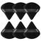 Pimoys Powder Puffs, 6 Pack Triangle Makeup Puff, Black