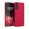 kwmobile Case for Samsung Galaxy S21 Case - Soft Cover - Shockproof Silicone - Wireless Charging Sweet Cherry
