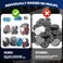 Tanzfrosch 108Pcs Sanding Discs Set 2 inch Quick Change Disc with 1/4 inch Holder Surface Conditioning Disc for Die Grinder Surface Prep Strip Grind Polish Burr Finish Rust Paint Removal