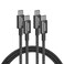 Anker USB C to USB C Cable, 100W Fast Charging Cable (2-Pack, 1.8m, Black)