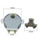 XHSESA 1 Pc Microwave Synchronous Motor TYJ50-8A7 Turntable Turn Plate Motor Repair Part