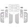eXtremeRate Transparent Clear Black Joycon Handheld Controller Housing with Full Set Buttons, DIY Replacement Shell Case for Nintendo Switch & Switch OLED Model Joy-Con – Console Shell NOT Included