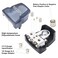 Recoil 2 Pack Premium Solid Brass Positive/Negative Battery Terminals with Two 0/2/4 Gauge Outputs and Two 8 Gauge Outputs
