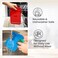 LOTTELI KITCHEN Double Basket Air Fryer Liners 4 Pack, Reusable Silicone, Perforated Liner, Rectangular, Blue, 5.25 x 8”
