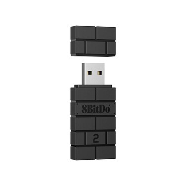 8Bitdo Wireless USB Adapter 2 for Switch/OLED, Windows, Mac & Raspberry Pi - Compatible With Xbox Series X & S, One Bluetooth, Switch Pro and PS5 Controllers