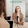 SUNMON Wireless Microphone Handle, Adapter Compatible with RODE Wireless Go and Go 2, Suitable for Interviews, Hosting, Live Streaming