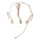 XGWTH Foldable Headset Microphone Condenser Omnidirectional Double Over Ear Earset Headworn Mic Compatible with Shure Wireless System Bodypack Transmitter with 1.2m Cable Mini XLR 4 Pin TA4F Plug