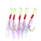 Eagle Claw Lazer Bait RIG 3PK Urethane Flash Wings