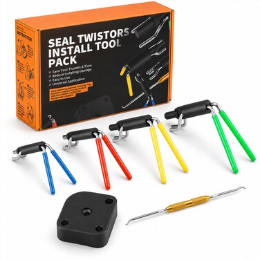 Camoo Hydraulic U-Cup Twistor Installation Tool Set Rod Seal Install Tool Set (6Pcs)