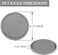SINGARO Car Cup Coaster, 4PCS Universal Non-Slip Cup Holders Embedded in Ornaments Coaster, Car Interior Accessories, Gray