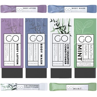 Exershield Go Essentials - Bundle Sets (Bamboo Forest and Refreshing Mint, 80 Packets Total (20 of Each))