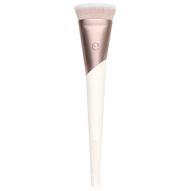 Ecotools Luxe Flawless Foundation Makeup Brush For Liquid Makeup, Pink