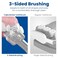 Triple Bristle Replacement Brush Head Refills, 4 Pack (2 Pink and 2 Blue)
