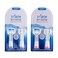 Triple Bristle Replacement Brush Head Refills, 4 Pack (2 Pink and 2 Blue)