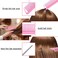 TsMADDTs Hair Tail Tools, 3Pack Hair Loop Tool Set with 2Pcs French Braid Tool Loop 1Pcs Rat Tail Comb Metal Pin Tail Braiding Comb for Hair Styling, Pink