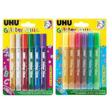 يوهو غراء لامع - متعدد الألوان 10 ملل 6 قطع حزمة من 2