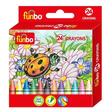 Funbo Crayons, 24 PCS