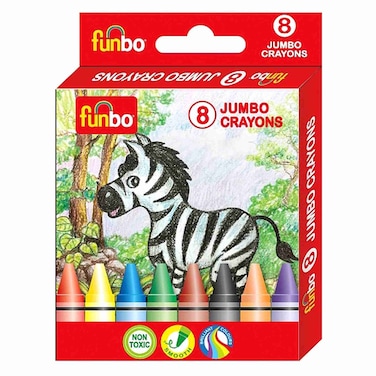 جامبو أقلام تلوين، 8 ألوان