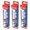 Maped Black&#39;Peps HB Pencil with Eraser Navy 3 PCS