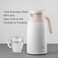 LocknLock 2L Leisurely Vacuum Kettle &ndash; Ivory, Double-Wall Insulated BPA-Free Thermal Kettle with Spill-Free Lid