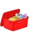 Inochi Notoro Multi-Purpose Children Storage Box with Handle &amp; Lid, Large size for Storage of Clothes, Toys, Kitchen Utensils and Other Household items, Lightweight White (47x35x25cm