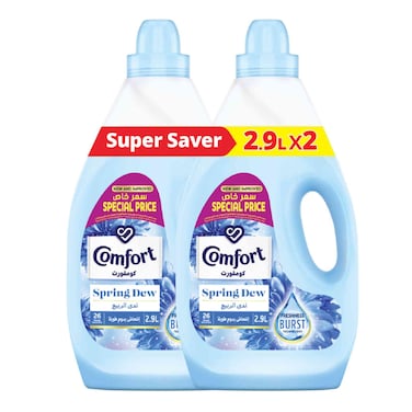 Comfort Fabric Softener Spring Dew, 2.9L Pack of 2