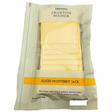 Croxton Manor Monterey Jack Cheese Slices, 200g