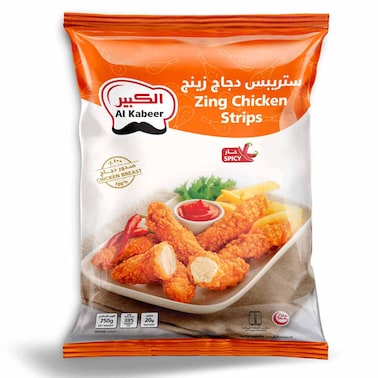 Al Kabeer Zing Chicken Strips, 750g