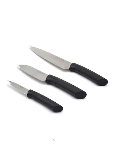 3Pc Knife Set - Stainless Steel Blades - Essential Kitchen Knives for Precision Cutting and Chopping