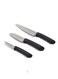 3Pc Knife Set - Stainless Steel Blades - Essential Kitchen Knives for Precision Cutting and Chopping