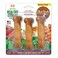 Nylabone Healthy Edibles Longer Lasting Roast Beef-Chicken-Bacon Variety 3Ct Card Regular Edible Tre