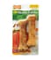 Nylabone Healthy Edibles Longer Lasting Roast Beef 2Ct Card Regular Edible Treats