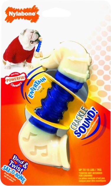 Nylabone Sound Bone Saxophone  Large