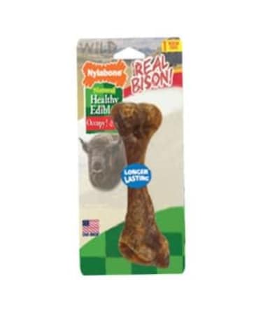 Nylabone Healthy Edibles Wild Bison 1Ct Card Large Edible Treats