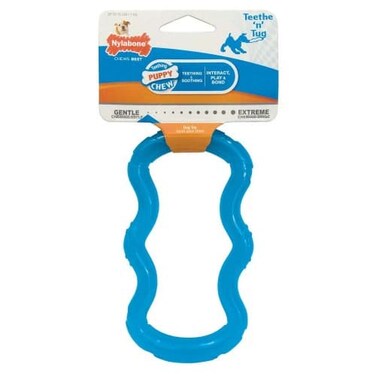 Nylabone Puppy Tug Translucent Blue