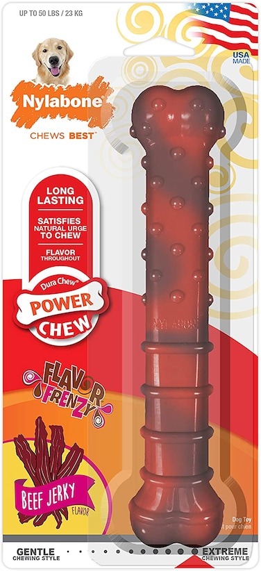 Nylabone Flavor Frenzy Beef Jerky pet Ridges &amp; Nubs