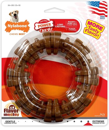 Nylabone Power Chew Textured Ring Regular