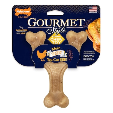 Nylabone Strong Chew Wishbone Reg Chicken Gourmet style