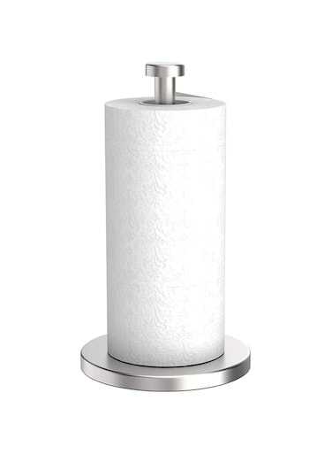 Aputue Paper Towel Holders, Easy One-Handed Tear Paper Towel Holder Countertop, Kitchen Stainless Steel Paper Towel Dispenser with Heavy Base, Kitchen Roll Holder for Standard Paper Towel Rolls
