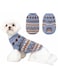 SWIUKPHE Pet Clothes, Two Legged Sweater Cat Teddy Vip Puppy Dog Clothes Classic Thick Pet Pullover L-Blue Sweater