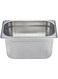 Raj Steel GN Pan Silver, 265X162X150 MM - Gastronorm Pan, Catering Pan, Food Warmer Pan, Food Storage Container