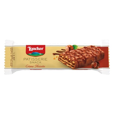Loacker Patisserie Snack Creme Noisette Wafer, 21g