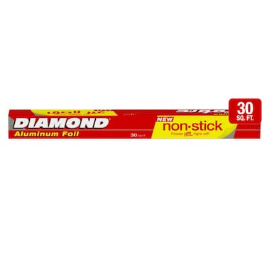 Diamond Aluminium Non-Stick Foil Silver 30sqft