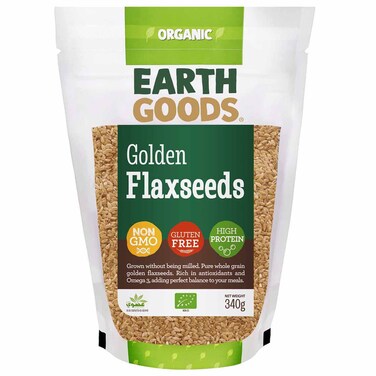 Earth Goods Organic Flax Seeds, 340g