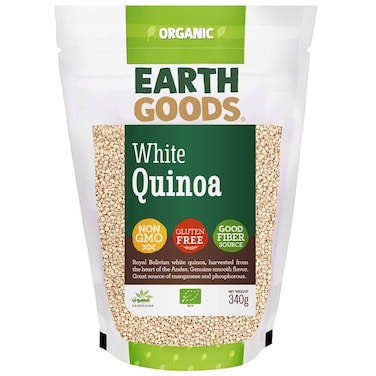 Earth Goods Organic White Quinoa, 340g