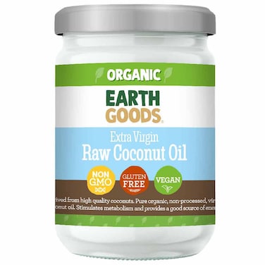 Earth Goods Organic Extra Virgin Raw Coconut Oil, 500ml