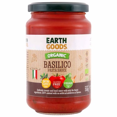Earth Goods Organic Basilico Pasta Sauce, 350g
